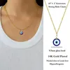 S2255 Fashion Jewelry Evil Eye Necklaces Resin Blue Eyes Choker Pendant Necklace