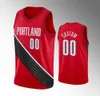 75. Jahrestag Diamant Basketball Trikots 2021/22 Gedruckte Männer Damian Lilard C.J. McCollum Carmelo Anthony Red Statement Custom Jersey