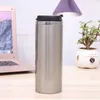 Sublimation coffee mug 420ml double wall stainless steel heat transfer tumbler insulated travel cup free fast sea SHIPPING DAS208