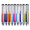 2 w 1 Stylus Touch Pen Luksusowe Diamentowe Kapacitwe długopisy ekranowe dla iPhone'a 6 7 8 x Samsung Tablet PC6770381