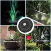 LED Yüzer Güneş Çeşmesi Bahçe Su Havuzu Gölet Dekorasyon Paneli Powered Pump 211025