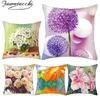 Coussin / oreiller décoratif Fuwatacchi 2 côtés Pissenlit Coussin de tournesol Coussin imprimé floral Taie d'oreiller pour la maison Canapé décoratif Cove