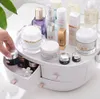 Boîte de rangement de maquillage en plastique organisateur cosmétique Portable grand conteneur de maquillage rangements de salle de bain étui de bureau divers