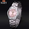 Fashion Sky Blue Watch Wather Watches Stainsal Steel Band التناظرية Quartz Wristwatches انخفاض سعر