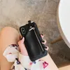 Funda tipo billetera de cuero PU de lujo con cremallera para iPhone X XR XS MAX 7 8 6 6s Plus, funda trasera de PC dura de estilo moderno para teléfono móvil