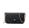チェーンプリントデザイナークロスボディバッグを備えた女性のショルダーバッグ高級ブランドの財布とハンドバッグ高品質271d