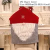 Christmas Decorations 2021/2022 Cloth Chair Covers Santa Claus Cover Holiday Party Accessories Home Table Decoration