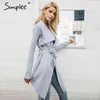 Elastic knitting long women Winter sash Knitted cardigan female Soft casual sweater coat pull jumper 210414