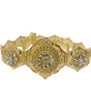 Ceinture de taille arabe tournesol, ronde, fleur creuse, chaîne en métal, doit être portée pour une fête de mariage, 3657129