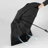 Kendiliğinden açılan şemsiye unisex yağmur geçirmez / UV geçirmez şemsiye otomatik olarak açılır ve rüzgar geçirmez seyahat katlama 210626 kapanır