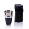 1 Set of 4 Stainless Steel Camping Cup Mug Drinking Coffee Tea with Case for Outdoor New Arrival