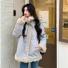 3韓国風の女性の冬の綿のコート厚いジッパージャケットのカジュアルな子羊の毛皮の厚い暖かいコートレディース（C08861）210423