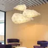 Lustres Nordic Clound Lustre Creative Led Blanc Chambre Café Restaurant Cloud Art Mignon Enfants Chambre Décoration Lumière