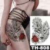 Waterdichte Tijdelijke Tattoo Stickers Schorpioen Bloed Rose Bloem Flash Tatoo Woman Body Art Fake Water Transfer Tattoo Men