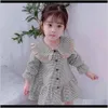 Roupas bebê maternidade gota entrega 2021 vestidos 06t primavera estilo coreano meninas bebê doce floral manga longa criança crianças strong size