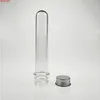 30ml 40ml Plastic Tube With Aluminum Cap Empty Clear PET Cosmetic Bath Salt Facial Mask Test Bottle Reagent Reaction Vessel 50pcgoods