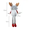 Christmas Rudolf Decoration Ontlers Antlers à longues jambes à jambes longues Nwarf Faceless Doll Old Man Dolls Ornaments NAVIDAD