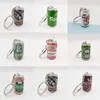 Keychains Simulation Beer Cans Keychain Boy Men Creative Trinket Couple's Cool Tide Bag Backpack Car Key Accessories Pendant Keyring Gifts