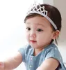 Baby flickor pannband gnistrande krönar barn nåd krona hår tillbehör tiaras pannband med stjärna strass 4 färger för småbarn KH3863681