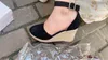 mocassins Espadrilles baskets Designer Sandales Femmes Talons Hauts Caoutchouc Glissière Sandale Plate-Forme Pantoufle Chunky 2.4 "hauteur de talon Chaussures D'été En Relief Tongs