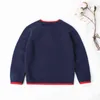 Maglione per bambini Cartoon Bear Ragazze e ragazzi Kint s Autunno Inverno Baby Warm Wool Top per bambini Abbigliamento pullover 211201