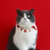 Cat Hollars ведет воротник из домашних воротников Жемчужина бархата Год рождественских подвесок аксессуары для собак весенний фестиваль регулируемое ожерелье