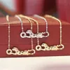 Leopard Designer Necklace Chain Fashion Jewelry Silver Rose Gold High Quality Diamond Pattern Steel Animal Design Luxury Jewellery Women Pendant Necklaces