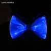 Papillon festival musicale LED Light Up Tie Glow In The Dark Ricaricabile Luminoso Club Party Disco notose