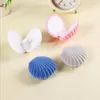 Candy Color Shell Shape container Wedding Engagement Box Earrings Ring Velvet Gift Display Jewelry Necklace case