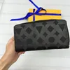 high quality Single zipper WALLET the most stylish way carry around Wallets cards coins men leather purse card holder long busines2658