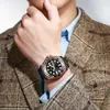Montre pour hommes d'affaires mode bleu montres pour hommes Top marque Luxry horloge à quartz étanche montre-bracelet en acier Relogio Masculino montres-bracelets
