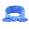 Nouveau bébé bébé filles velours nœud papillon bandeau enfants lapin oreille bandeau enfants couleur bonbon Bandanas bandeau 8 couleurs