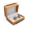 Gemelli vintage di arrivo Gemelli con movimento dell'orologio meccanico in acciaio inossidabile di qualità color argento
