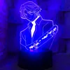 Luzes noturnas Sk8 The Infinity Light Boy Bedroom Decoração LED Manga Anime USB 16 Cores Remote Neon Sign275V