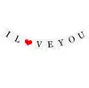 300 stks Net getrouwd Gelukkige Verjaardag Bunting Vlaggen Letter Hanging Garlands Pastel String Banner Baby Douche Party Wedding Decor SN2265