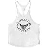 Muscleguys Gym Stringers heren tanktops mouwloos shirt, tanktops bodybuilding en fitness heren sportscholen singlets trainingskleding 210421