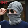 Knitted wool hat with fleece and thickness creative ear-protector caps