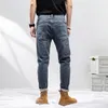 Men's Jeans 2022 Summer New Simple Casual Straight Male Blue Pants Versatile Elastic Thin Slim Pants High-quality Man clothing 28-38 Plus Size