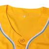 Blank Yellow Baseball Jersey 2021-22 Full Embroidery High Quality Custom your Name your Number S-XXXL