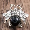 Pins Brooches Vintage Style Rhinestone Crystals Bug Bee Brooch Pin Broaches For Women Jewelry Shoe Bags Accessories BT0049 Roya22