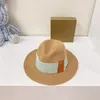 Men Women Straw Hats High Quality Fashion Classic Breathable Flat Brim Hat Fitted Casual Sunresistant Decorative Jazz Fedoras1071113