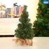 Christmas Decorations Mini Tree Light DIY Po Prop For Home Year Decor Xmas Festival Miniature 20/30cm