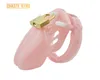 CHASTE BIRD Petit / Standard Dispositif de chasteté masculine Cage à coq avec 5 anneaux de taille Serrure en laiton Numéro de verrouillage Tags Sex Toys CB6000 A153 P0826