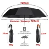 Klassisk engelsk stil paraply män automatiska 10ribs stark vindresistent 3 vikande regn affärsman manlig kvalitet parasoll 210626