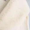 BBWM Mulheres Doce Collar Collar Splicing Tricô Sweater Feminino Lace Manga Longa Cardigan Chique Top 211215