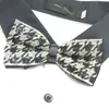 Bow Ties Handmade Double-layer Tie Wedding Men's Fashion High-end Black Sequin Thousand Bird Grace Groom Man Shirt Emel22