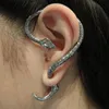 Stud 1 Pcs Retro Vintage Gótico Rock Punk Snake Forma Ear Cuff Brinco Brincos Para Mulheres Homens Clipe Cartilagem Piercing Jewelry291V