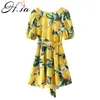 HSA Sukienki Kobiety Summer Cytryna Ubrania Głębokie V Neck Boho Chic Robe Femme Tunika Loose Beach Streetwear Vestidos Mini Dress 210716