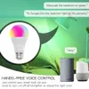 MOES WIFI LED Dimmable Light Illuminations żarówka 10W RGB CW Smart Life App Rhythm Control Praca z Alexa Google Home E27 95265V8463673