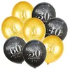 Party Decoration 15pcs Birthday Balloons 12inch Latex Confetti Balloon 16th 21st 30th 60th 80th Anniversary Decorations